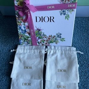Dior gift box & small cloth pouches